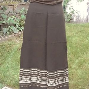 Vintage brown maxi skirt